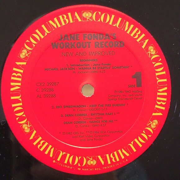 VINTAGE VINYL Jane Fonda's Workout Record 2 LP - New And Improved - Picture 5 of 11
